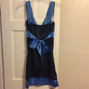 Blue cocktail dress